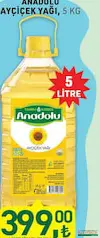 TARIM KREDİ ANADOLU AYÇİÇEK YAĞI 5 L fiyat ve kampanya bilgisi